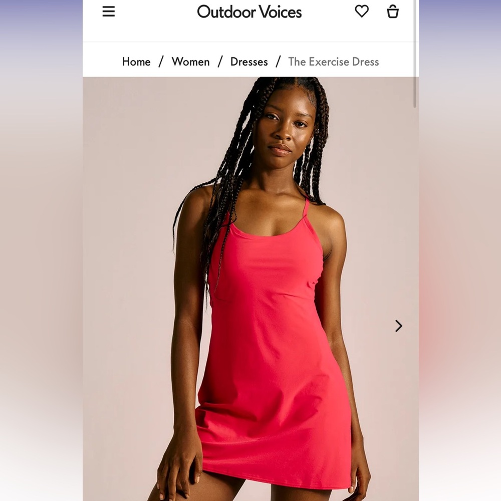 Hot pink exercise dress outdoor voices